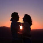 Unhealthy Relationship - silhouette of hugging couple