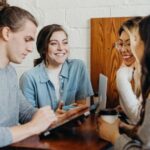 Students - A group of friends at a coffee shop
