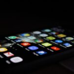 Apps - silver Android smartphone
