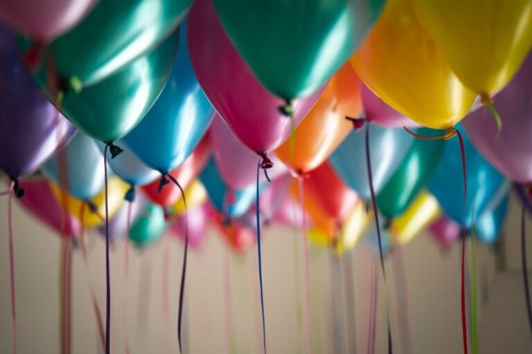 Party - selective focus photography of assorted-color balloons