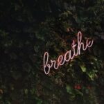Stress Relief - Breathe neon signage