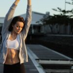 Wellness Routine - woman standing on dock