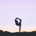 Flexibility - woman standing with her one leg
