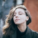 Breathing - closeup photo of woman wearing black top