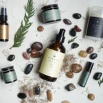 Beauty Products - black and white labeled bottle